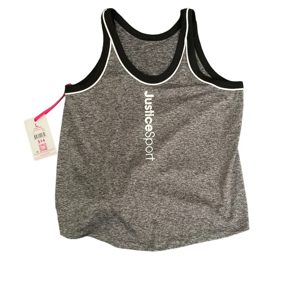 NWT Justice Girls J-Sport Essential Tank Size L (12/14)